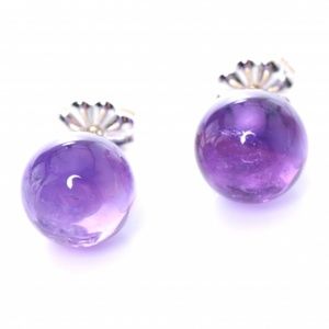 Tiffany amethyst and silver earrings.